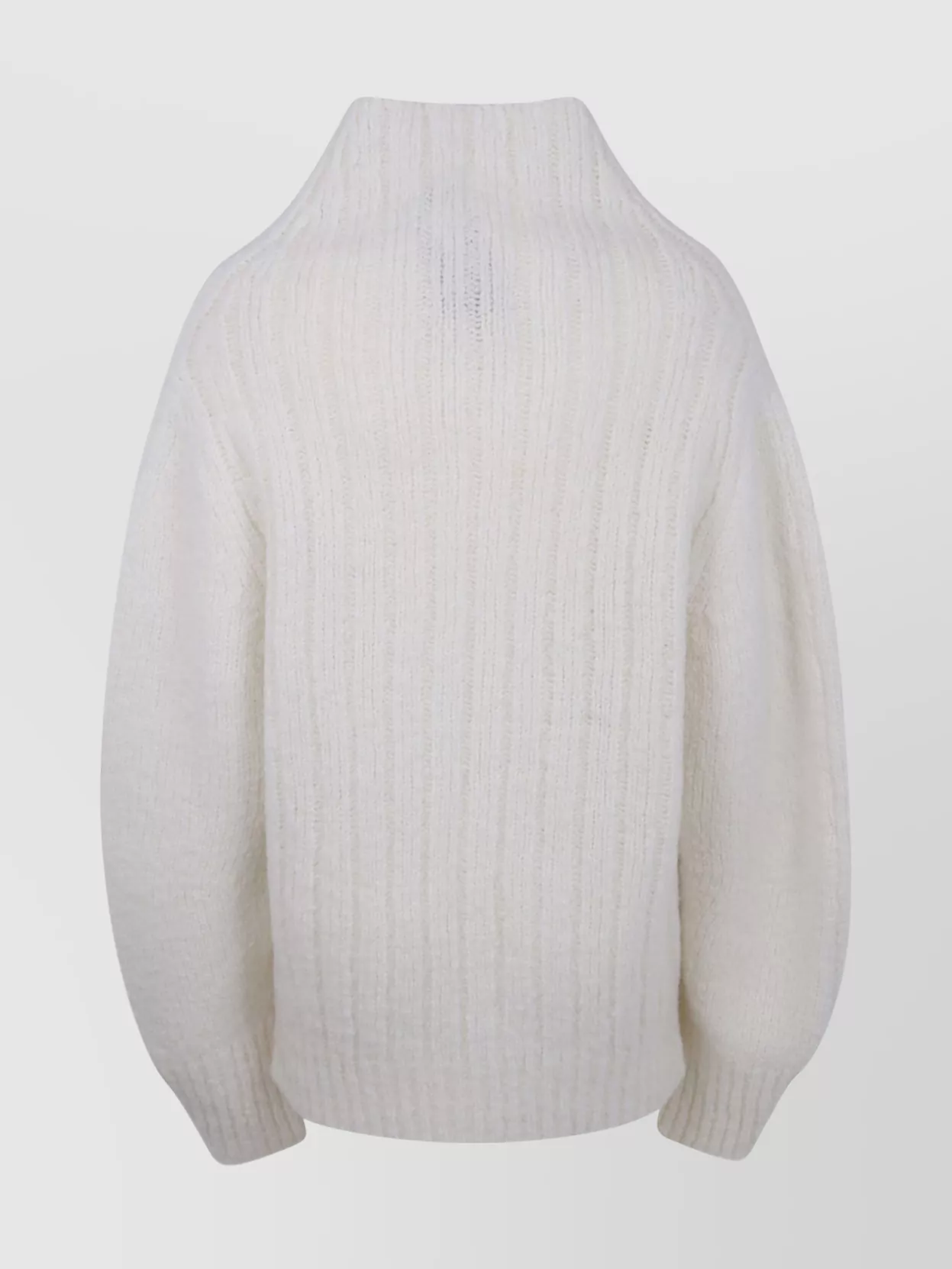 Dries Van Noten Cozy Turtle Neck Knit Sweater In White