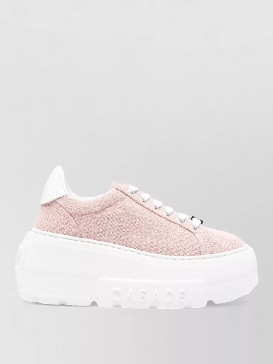 Casadei Nexus Sneakers Platform Sole Round Toe Embellishment
