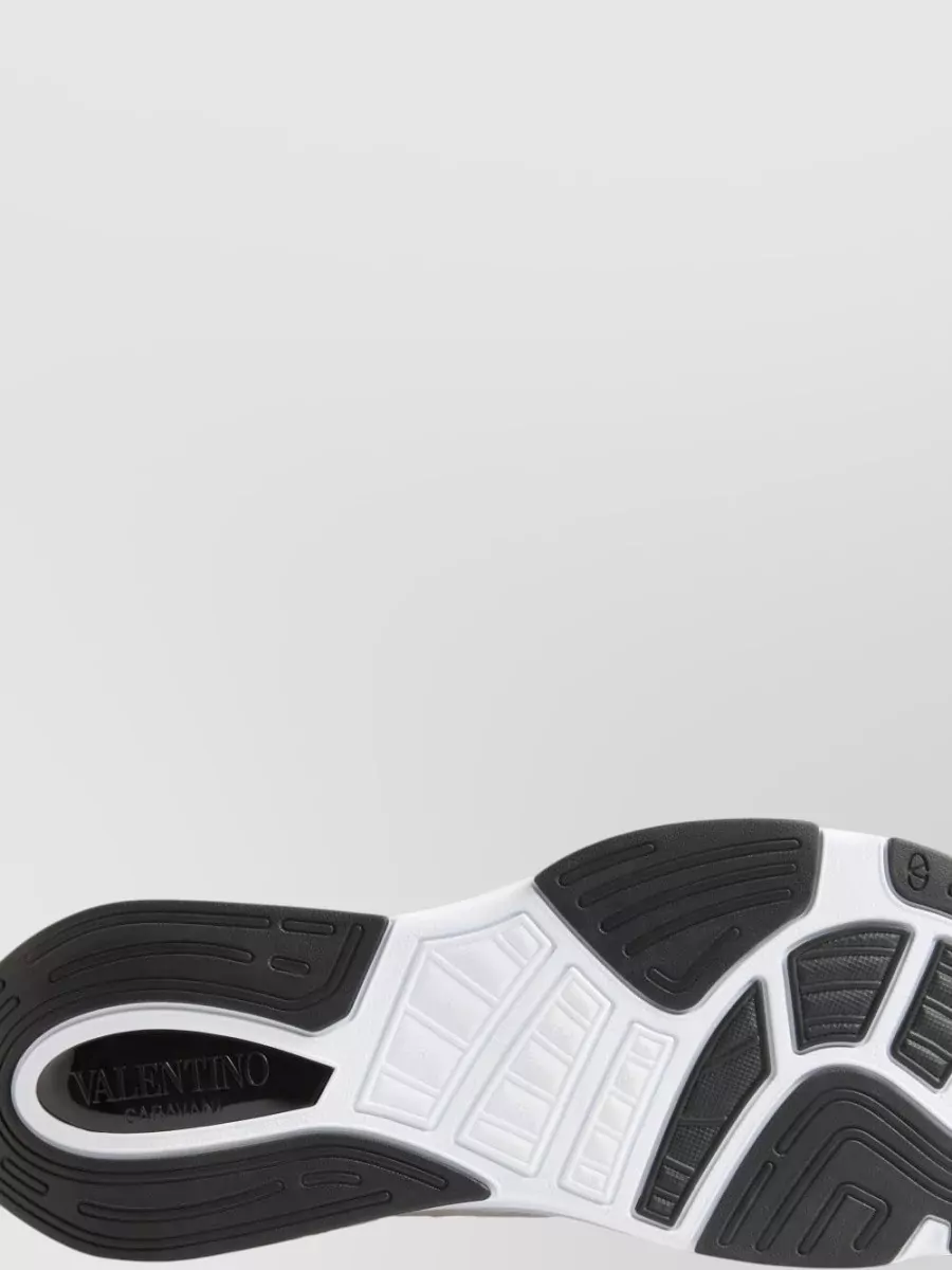 Valentino Garavani Mesh Suede Low-Top Sneakers