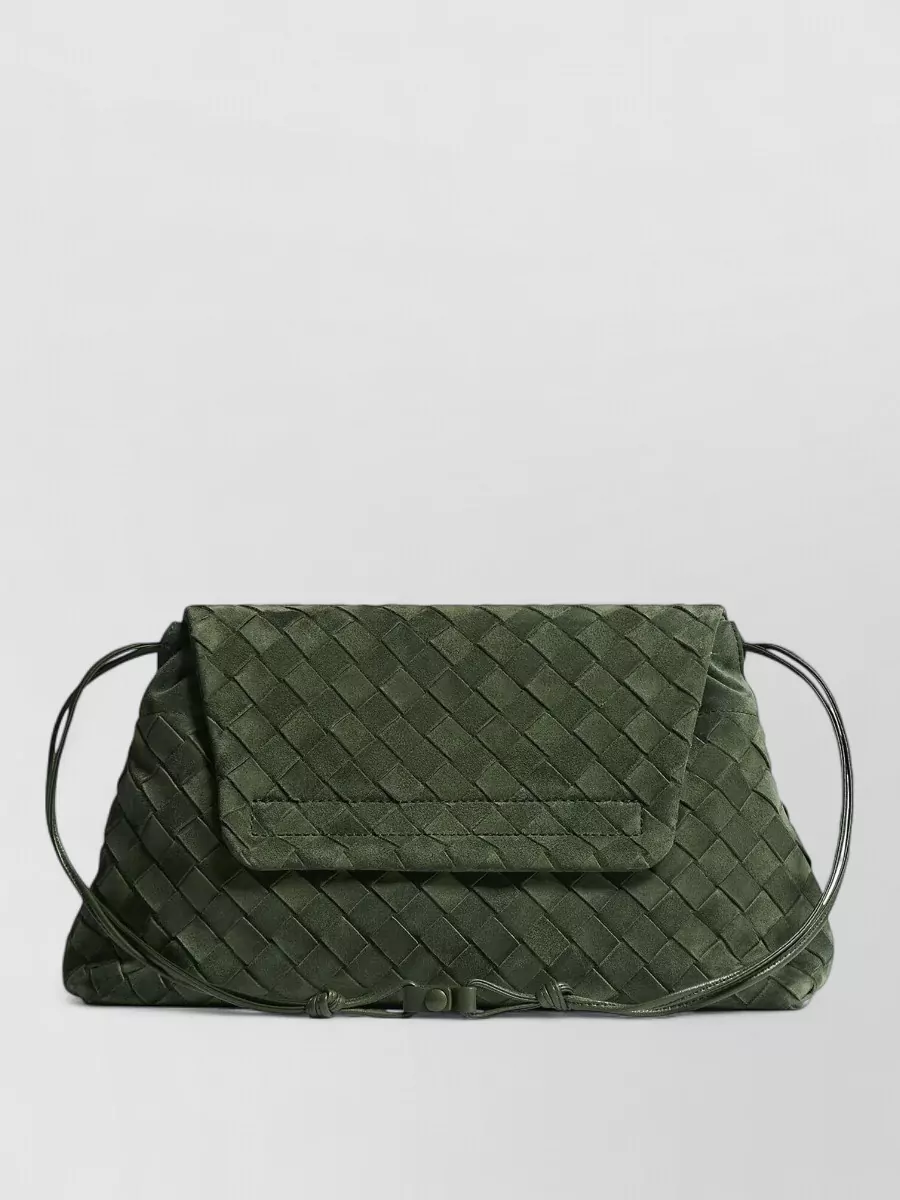 Bottega Veneta Giorno Green Calfskin Bucket Bag