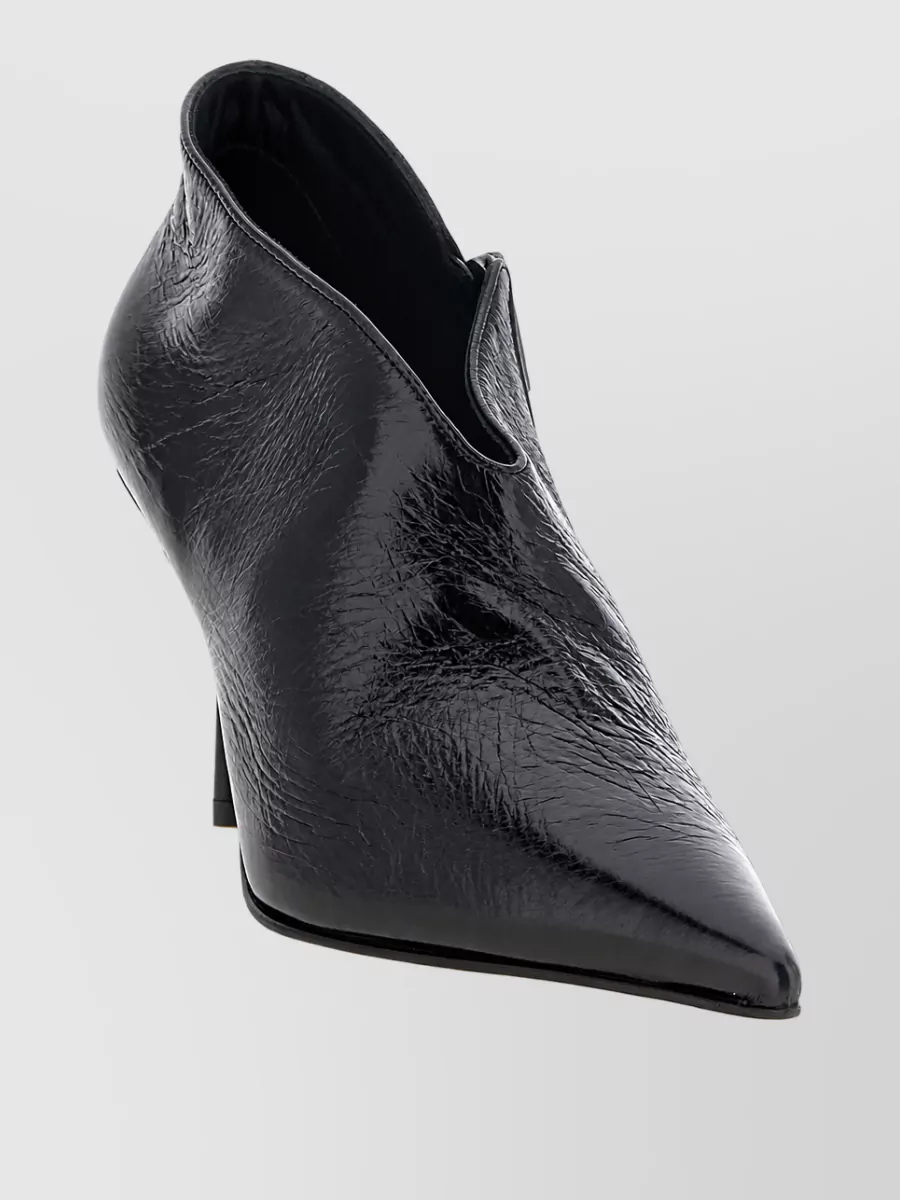 Le Silla Leather Asymmetric Ankle Boots