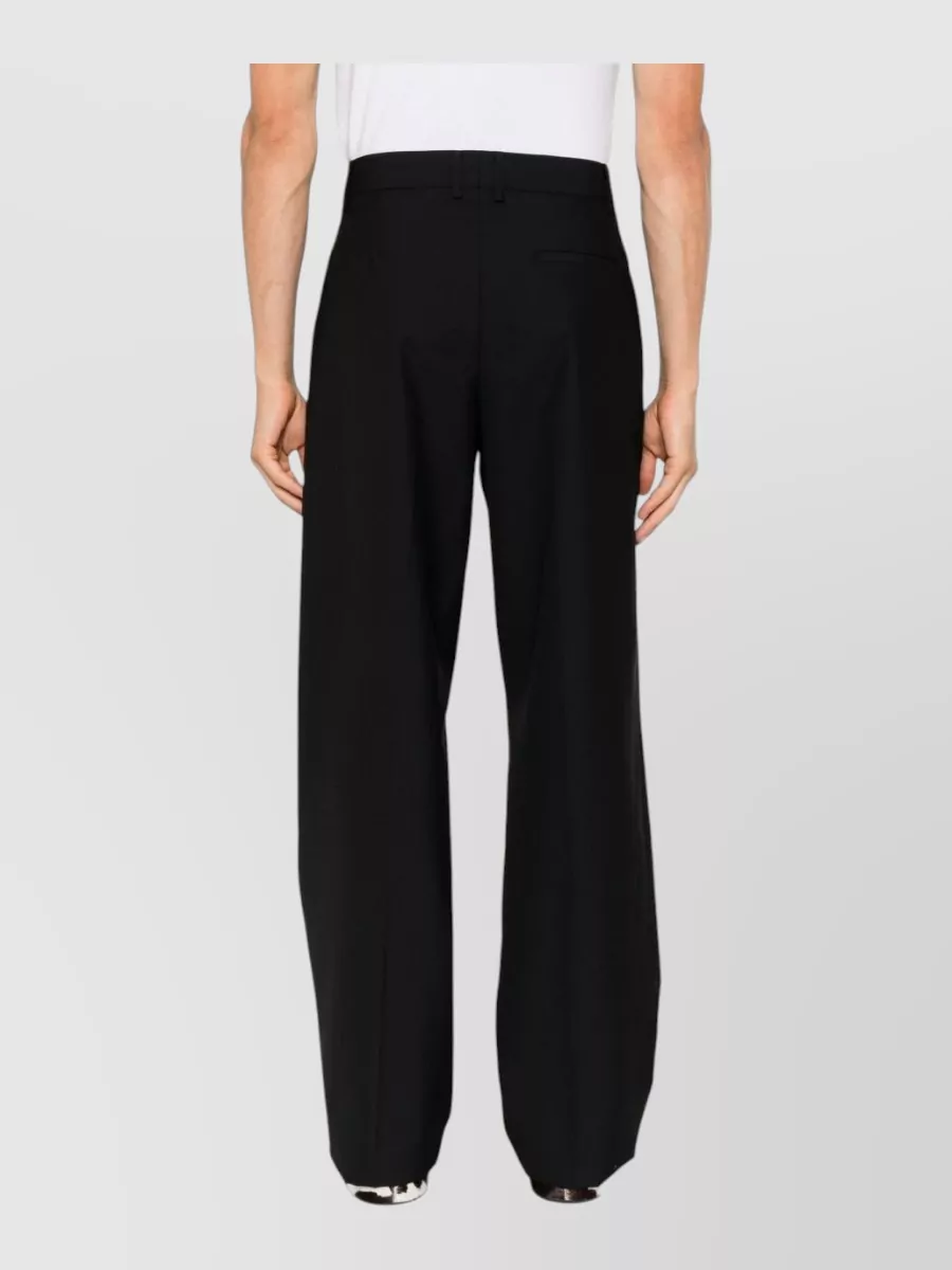 Moschino Virgin Wool Straight-Leg Trousers
