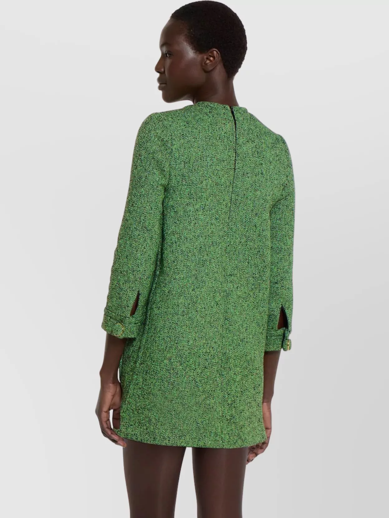Gucci Textured Cotton Dress Featuring Patch Pockets