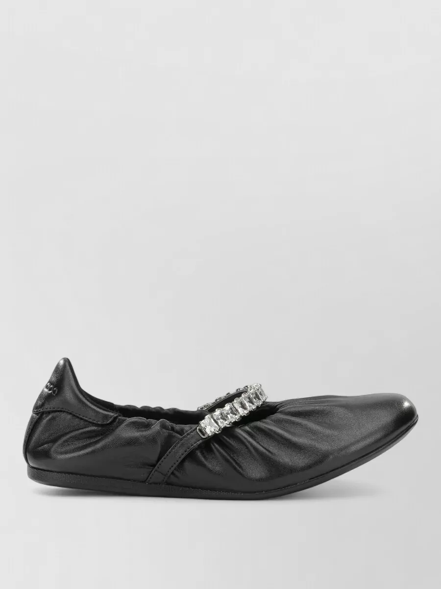 Jimmy Choo Leather Ballerina Flats