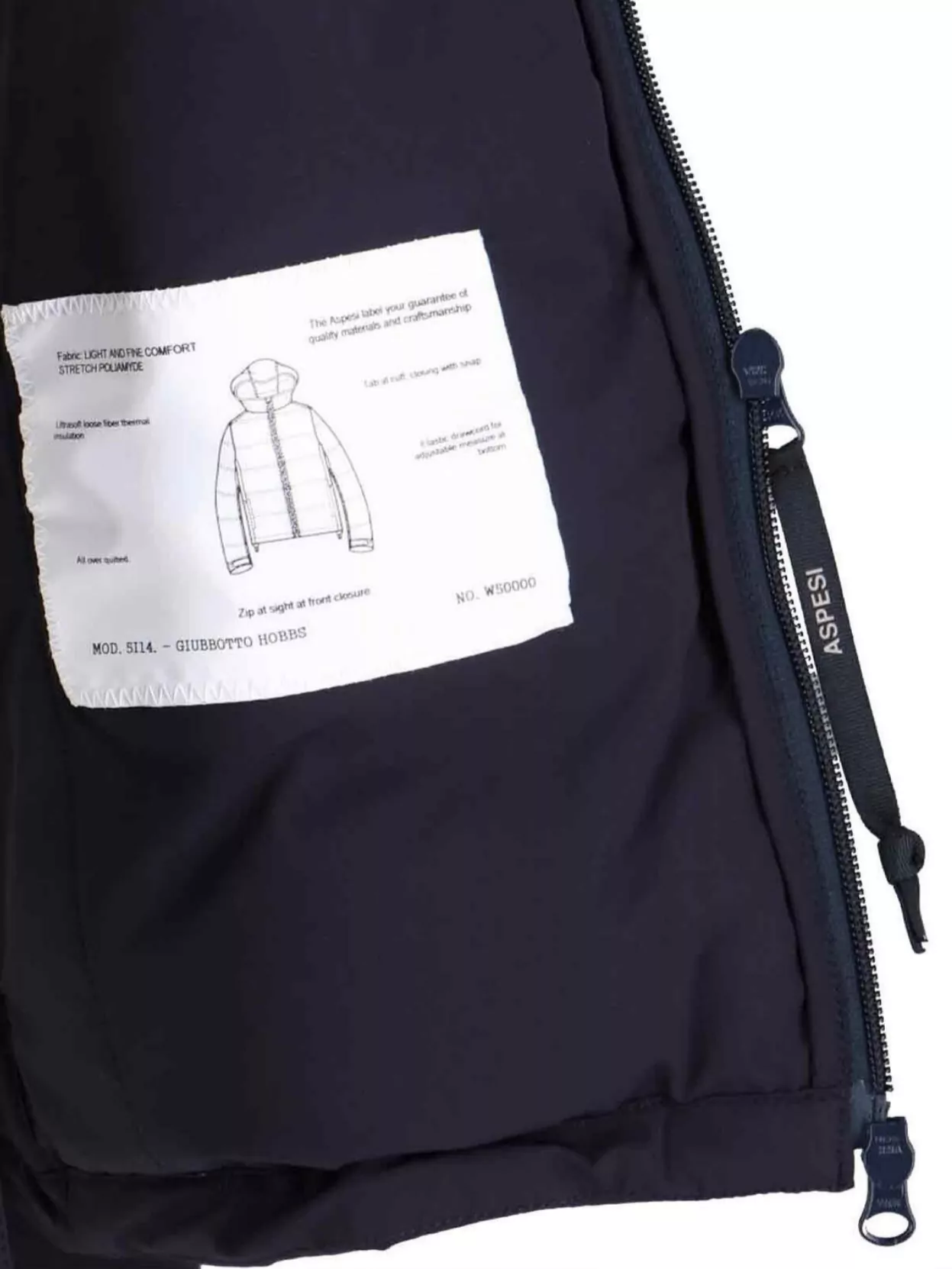 Aspesi Hooded Quilted Jacket Adjustable Hem In Brown