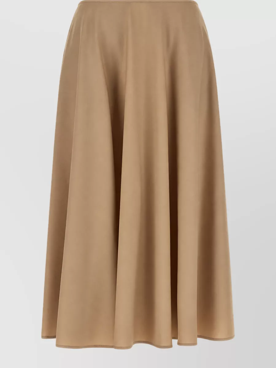 Moschino Virgin wool flared midi skirt