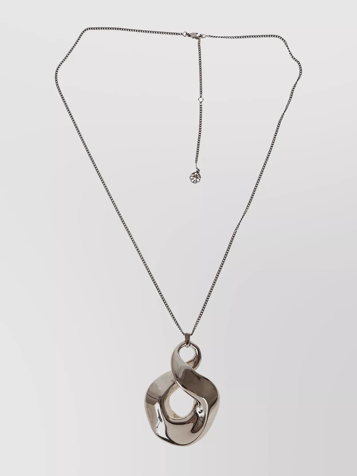 Alexander Mcqueen Twisted Necklace In Silver