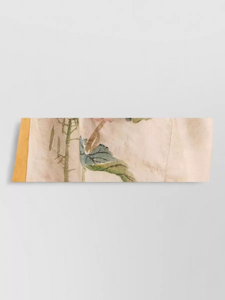 Pierre Louise Mascia Silk Floral Print Kimono Jacket