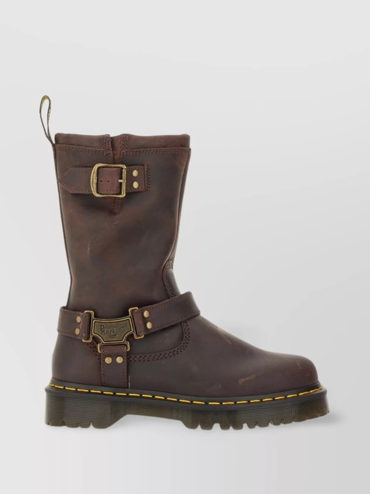 Dr Martens Buckle Lug Mid-Calf Pull Round Stitched