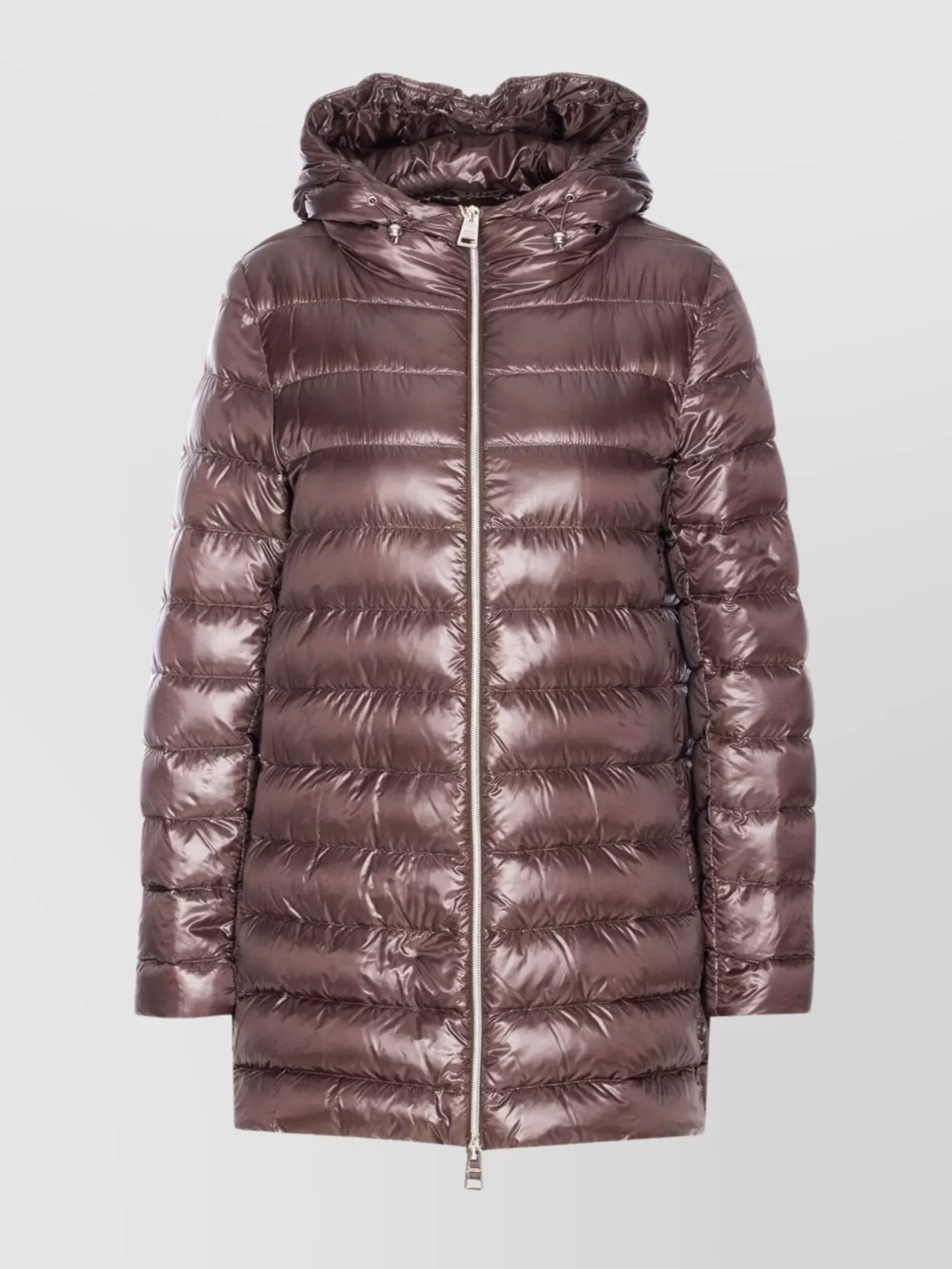 Herno Women A-shape Ultralight Down Jacket In Brown