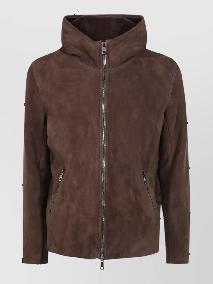 Giorgio Brato Leather Oversized Coat