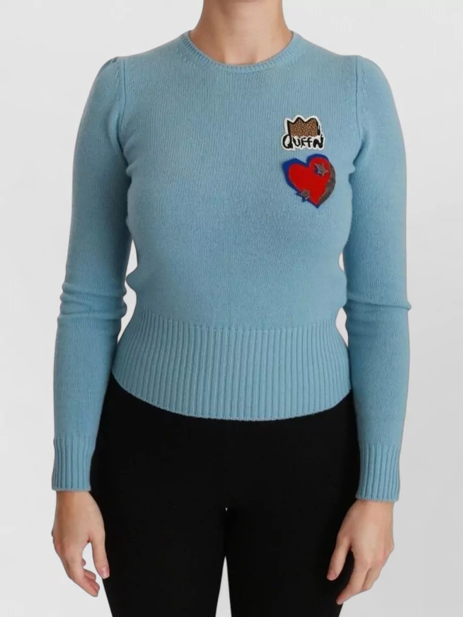 Dolce&Gabbana Wool slim-fit pullover sweater