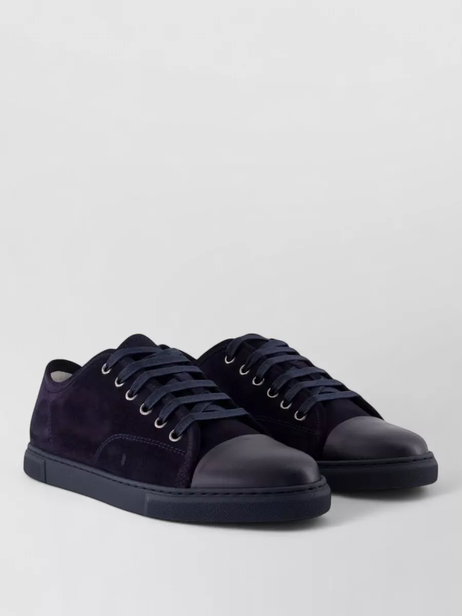 Lanvin leather lace-up sneakers