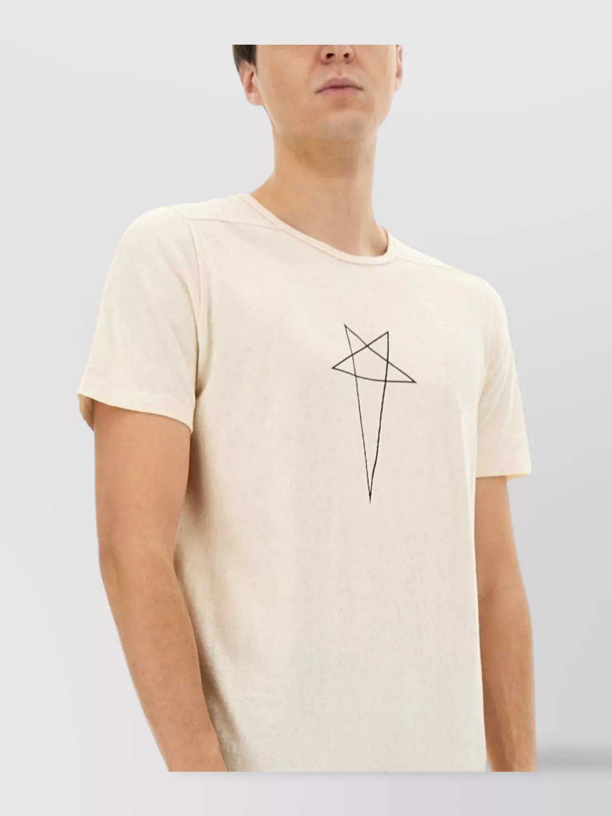 Shop Rick Owens Drkshdw Graphic Print Round Neck Short Sleeves T-shirt