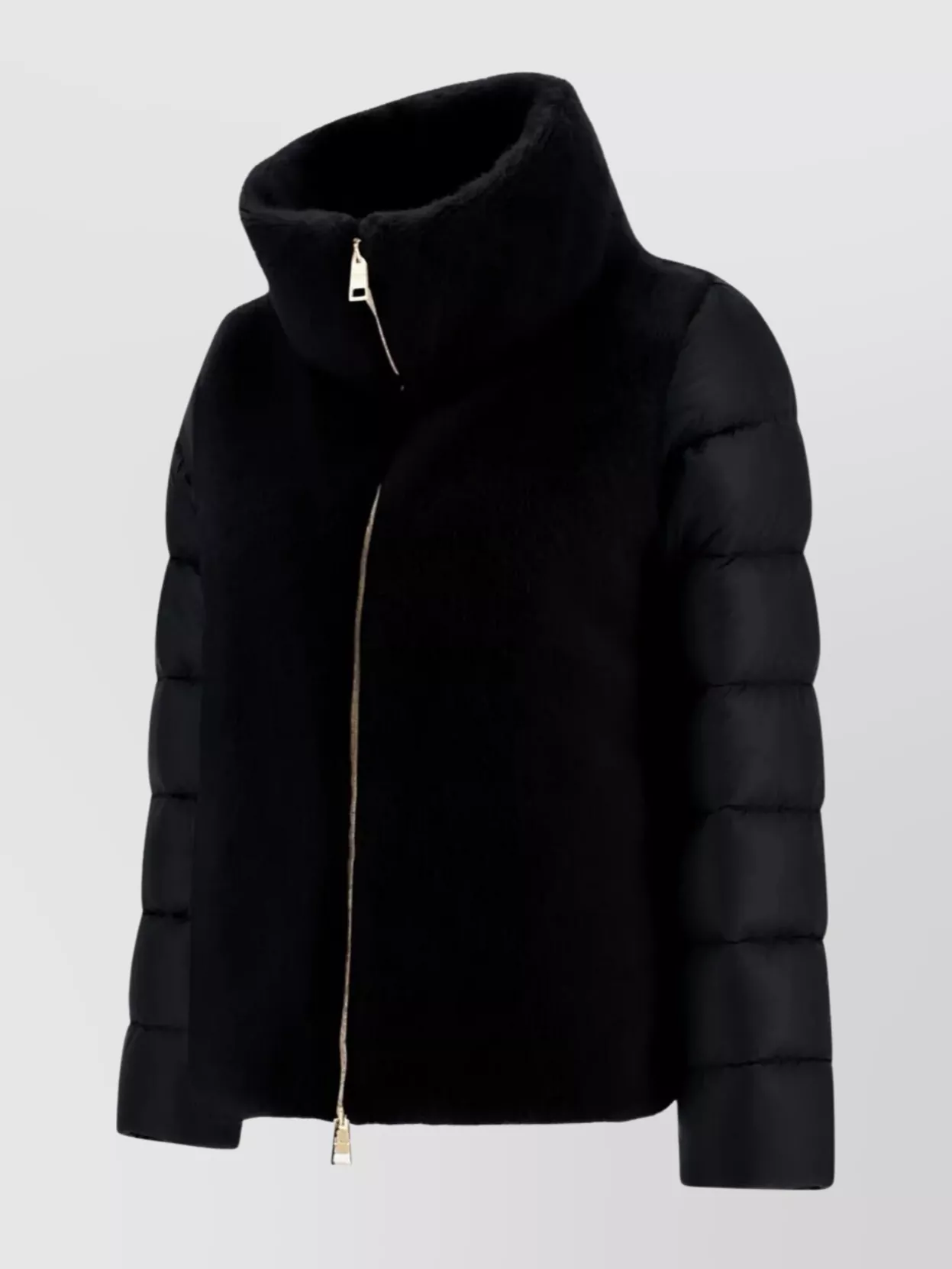 Herno Lightweight Jacket With Faux Fur Inserts