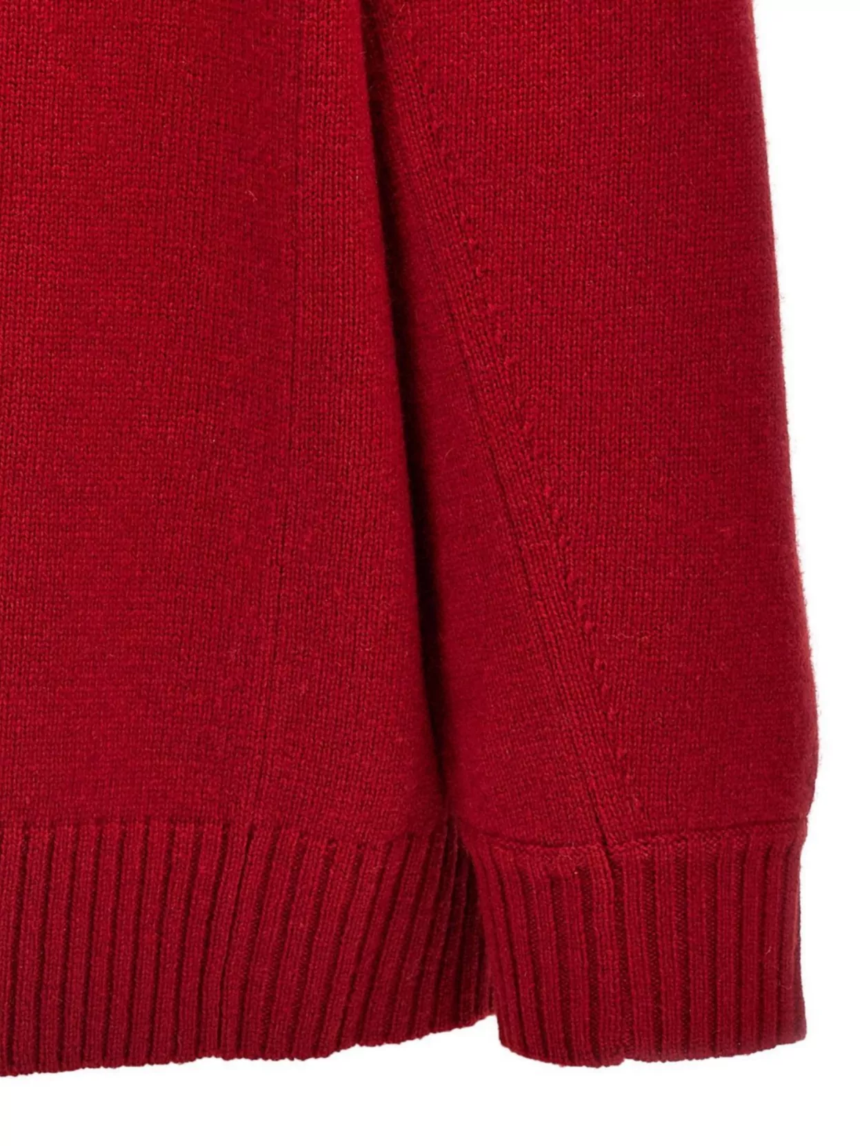 Max Mara Logo Wool And Cashmere Jumper In Red