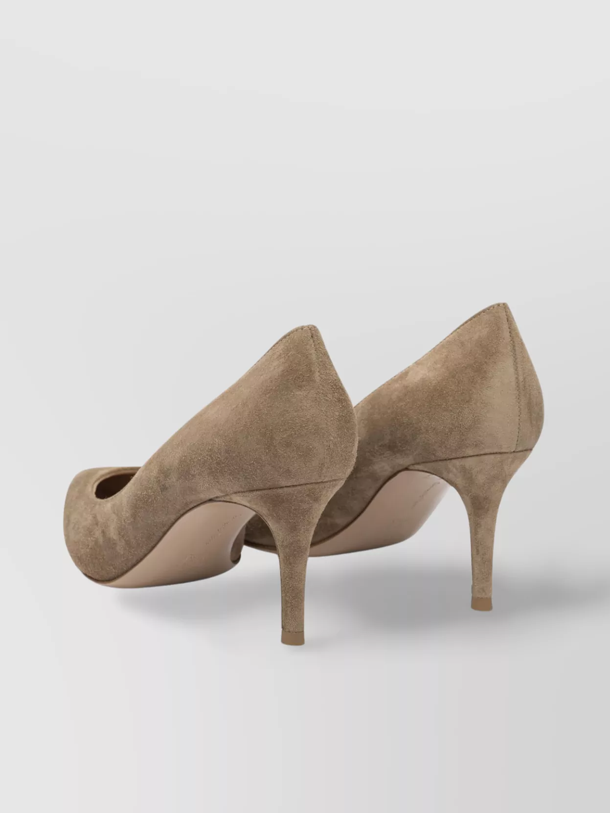 Gianvito Rossi Pointed Toe Stiletto Heel Suede Pumps