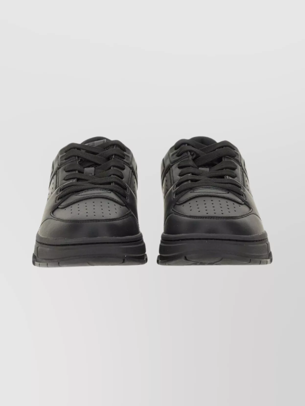 Hugo Boss Perforated Round Toe Rubber Sole Sneakers