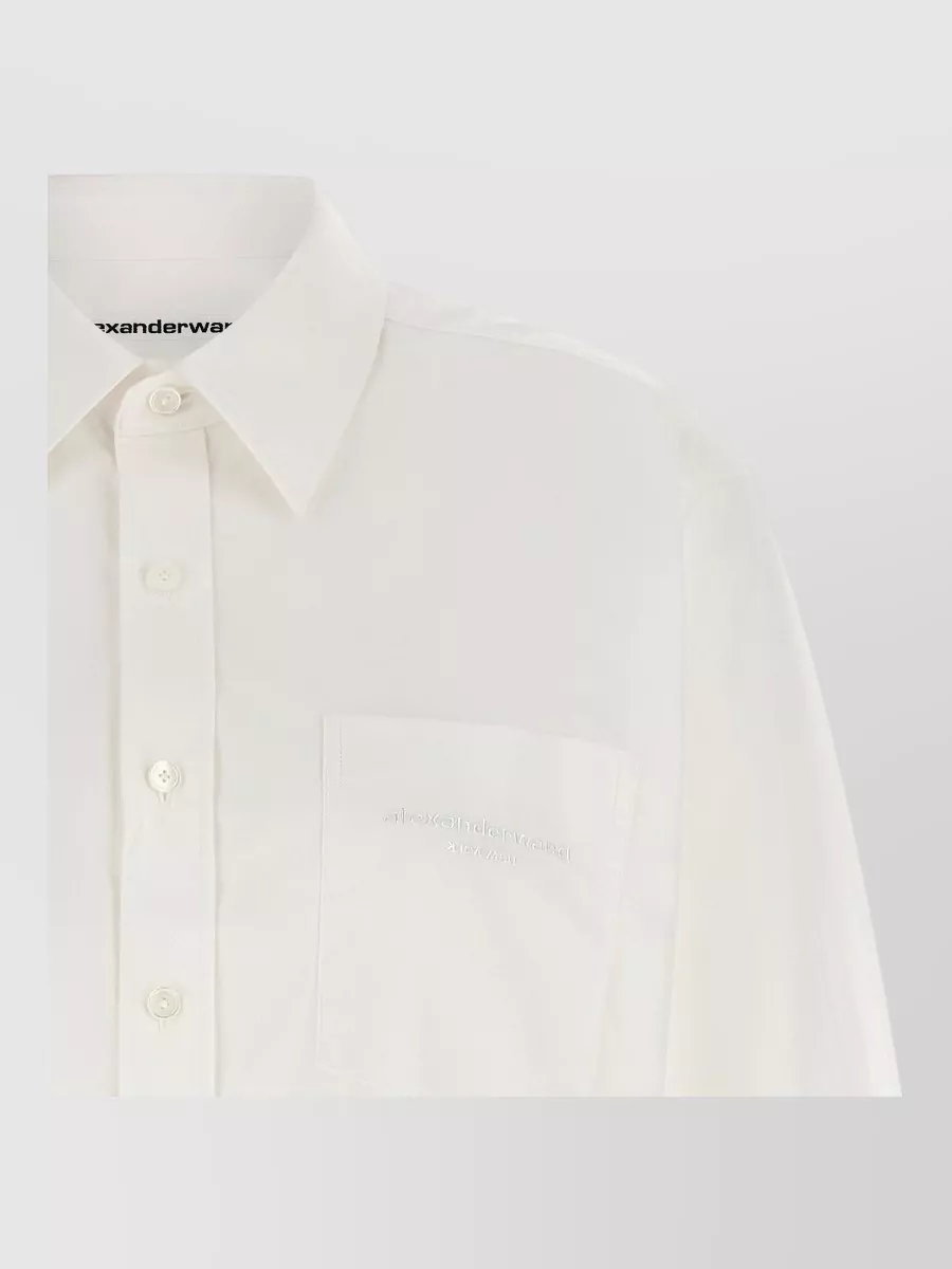 Alexander Wang Cropped Cotton Shirt