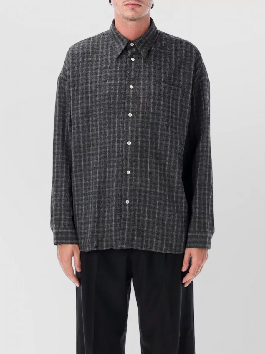 Sunflower textured checked regular-fit shirt