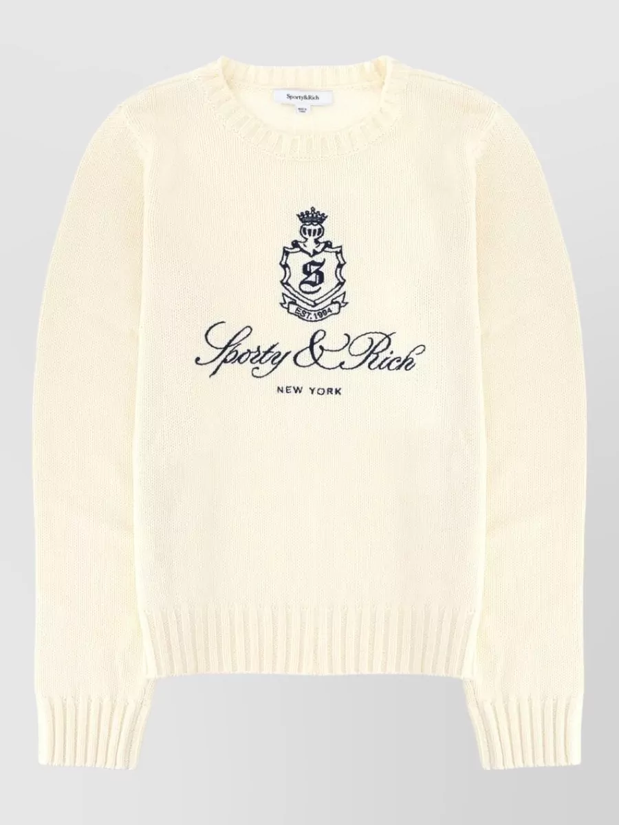 Sporty & Rich Logo-Print Sweatshirt