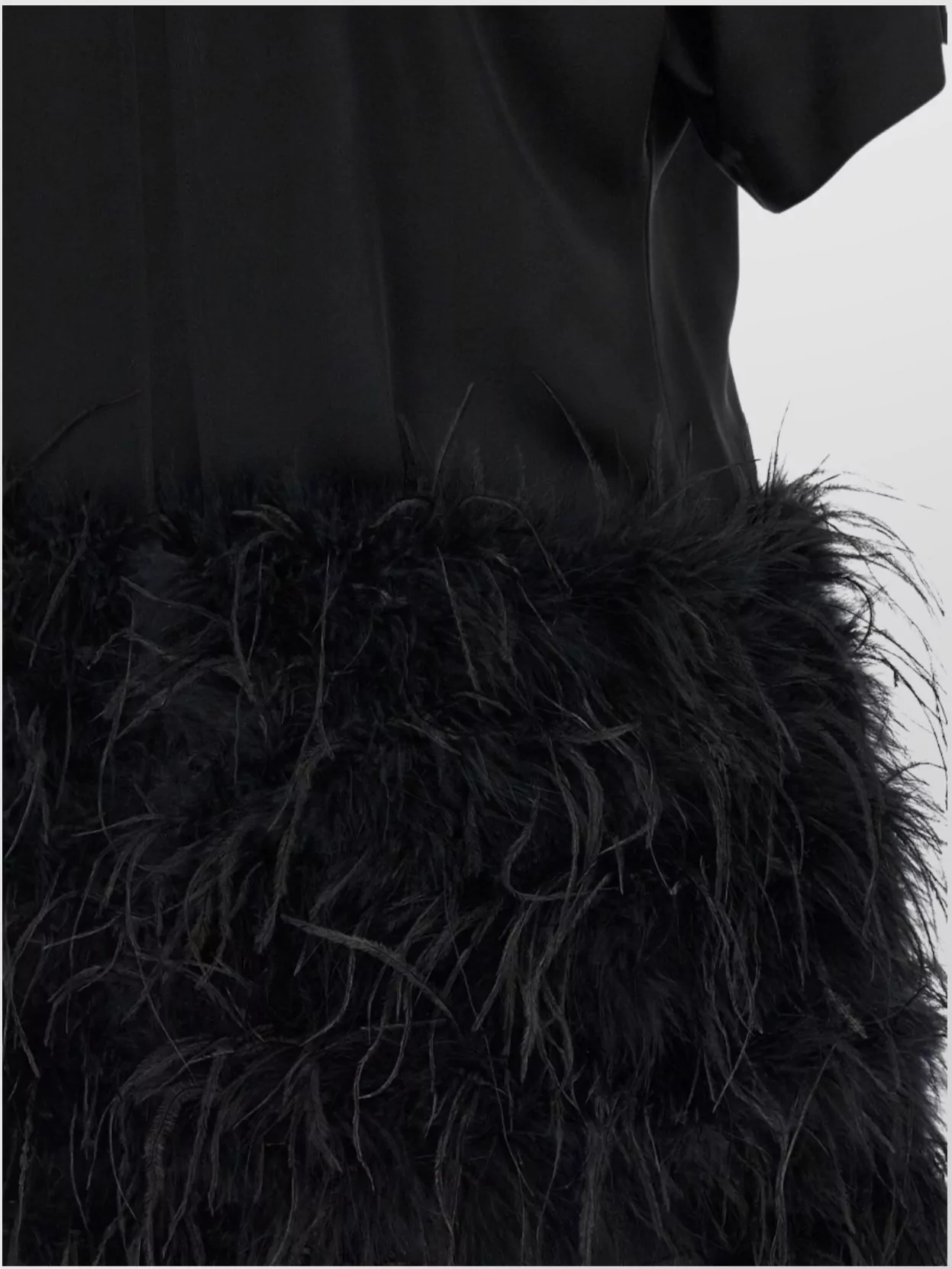 Pinko 'Short Sleeve Feather Detail' Dress