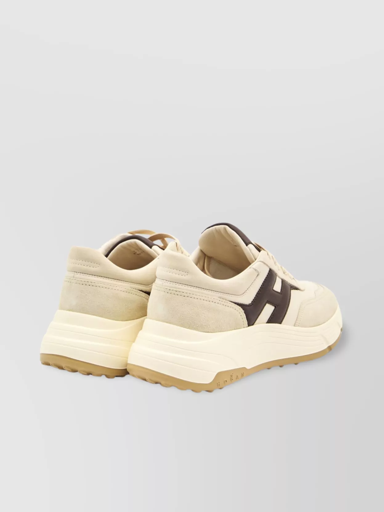 Hogan High Fidelity Leather Sneakers Suede Inserts