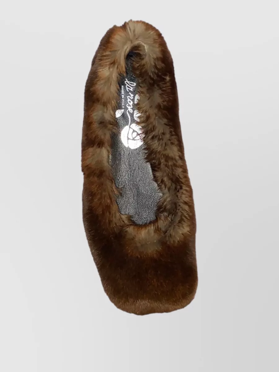La Rose Faux Fur Slippers