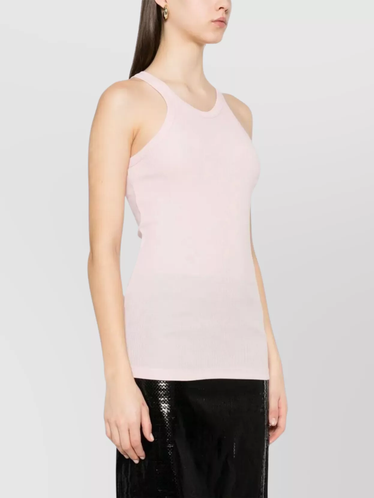 Sportmax Silk Cotton Racerback Tank Top