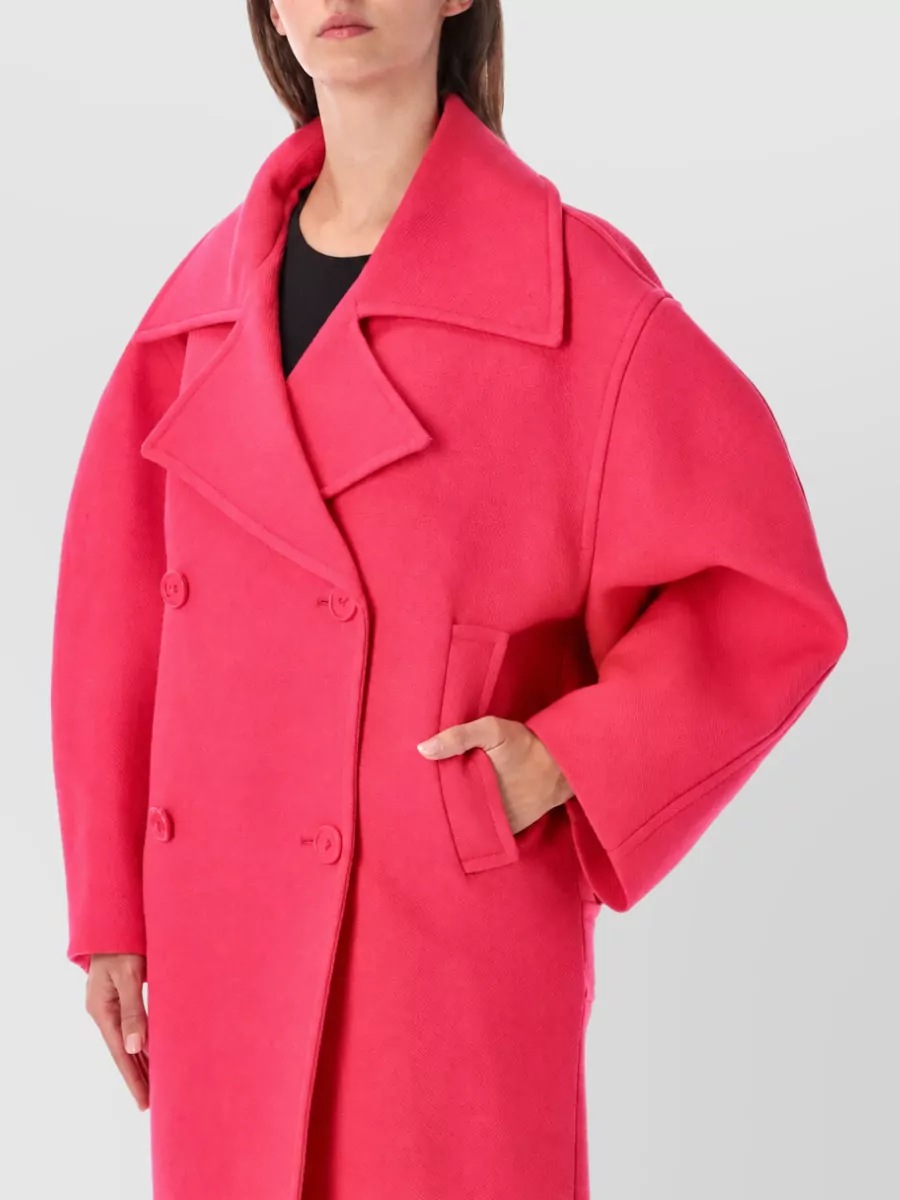 Balenciaga Wool Long Oversized Double-Breasted Coat