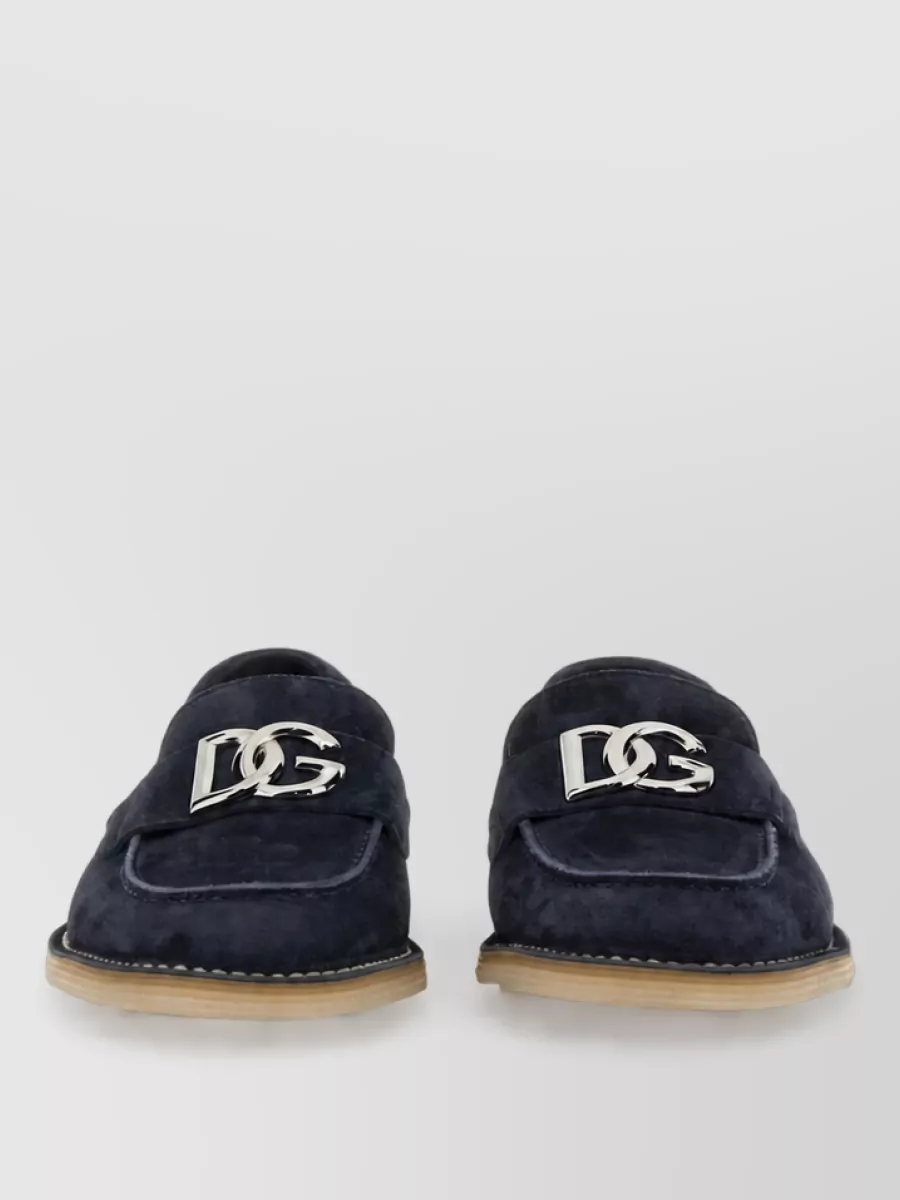 Dolce&Gabbana leather monk shoes