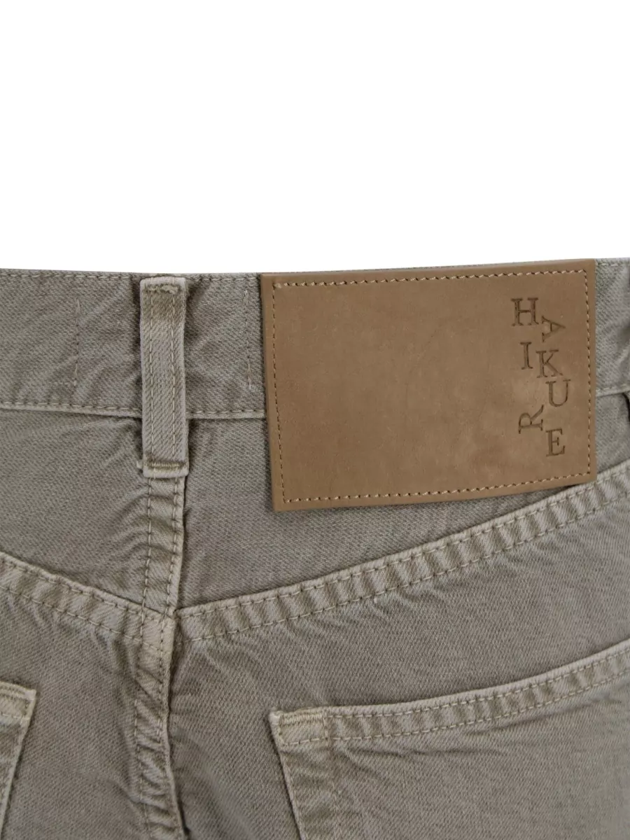 Haikure Twill Straight-Leg Knee-Length Shorts