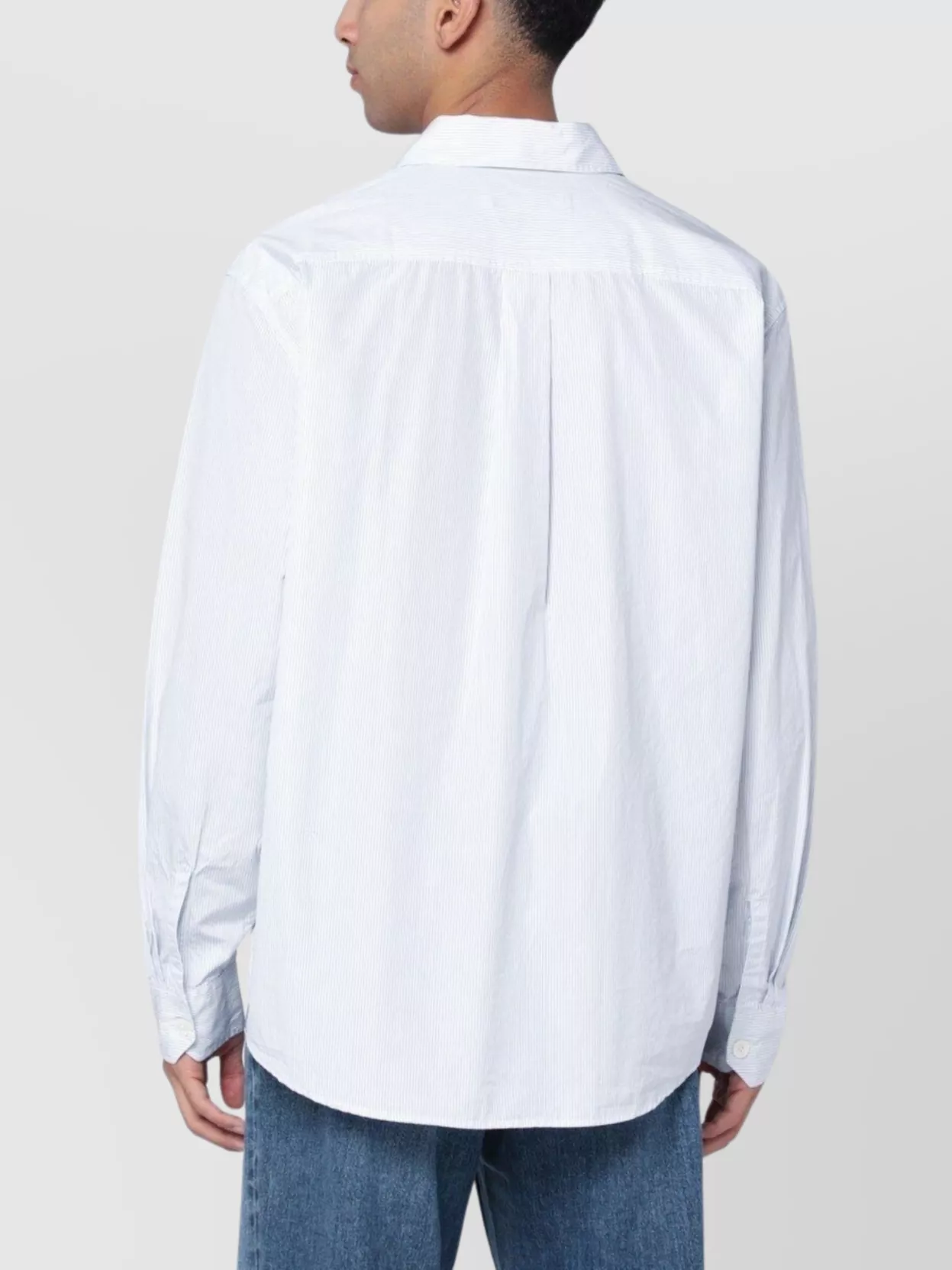 Our Legacy Tailored Striped Long Sleeve Shirt In White