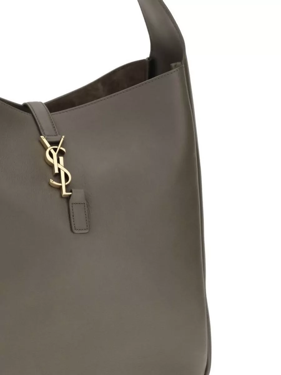 Saint Laurent Na Calf Leather Bicolor Tote Bag