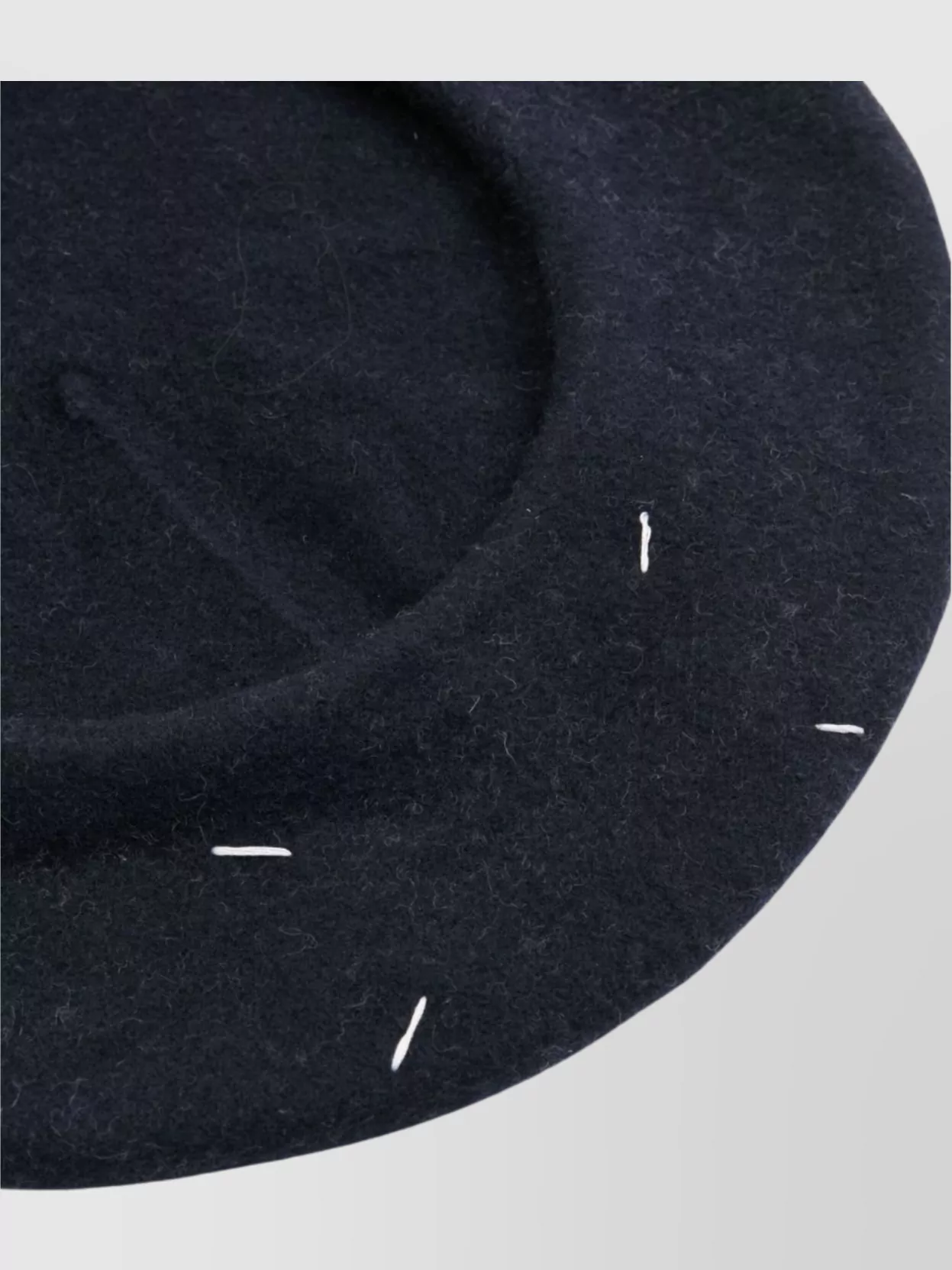 Maison Margiela Wool Beret With Four Stitched Logo