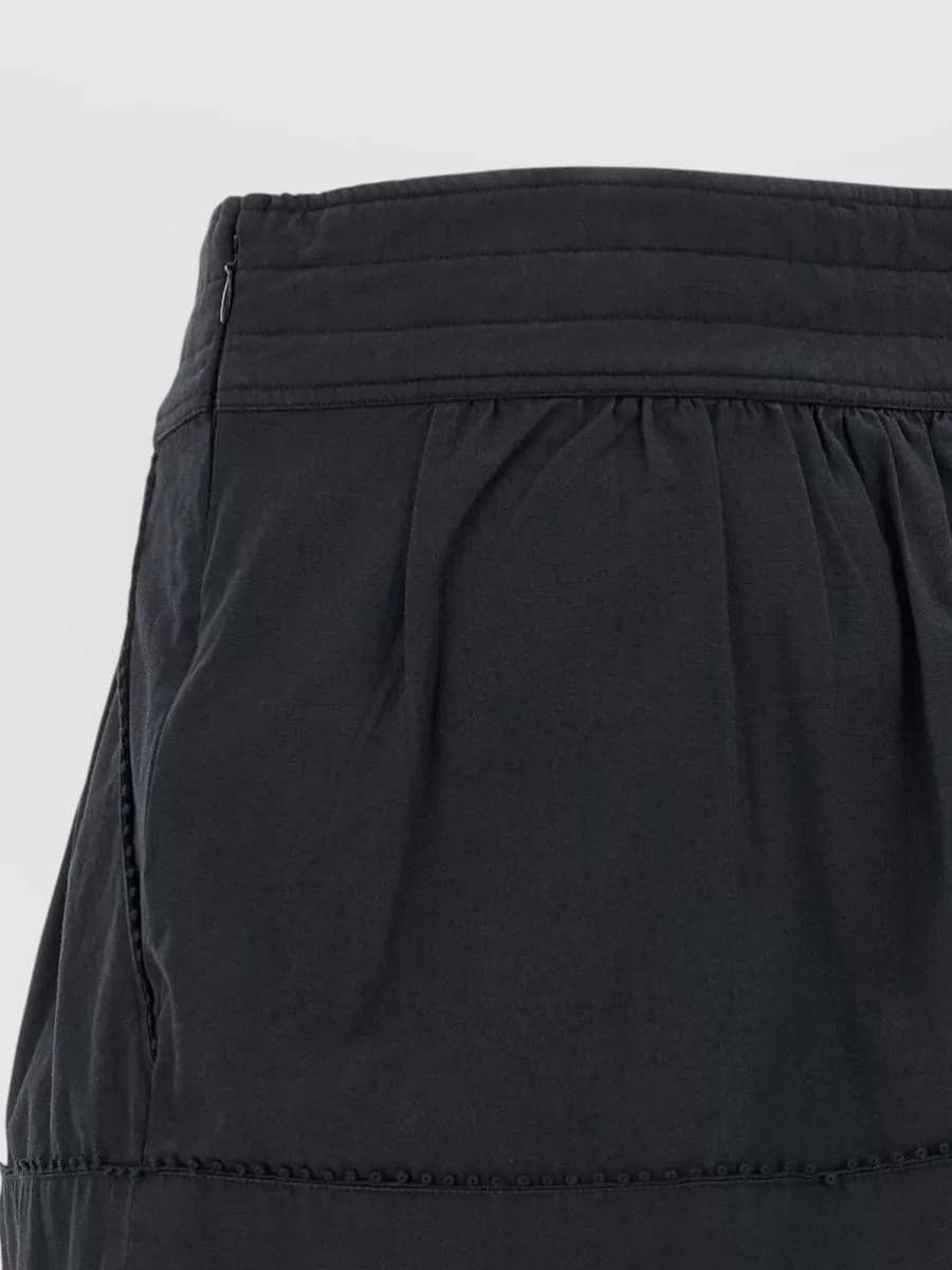 Isabel Marant Cybila High Waist Textured Pleated Shorts
