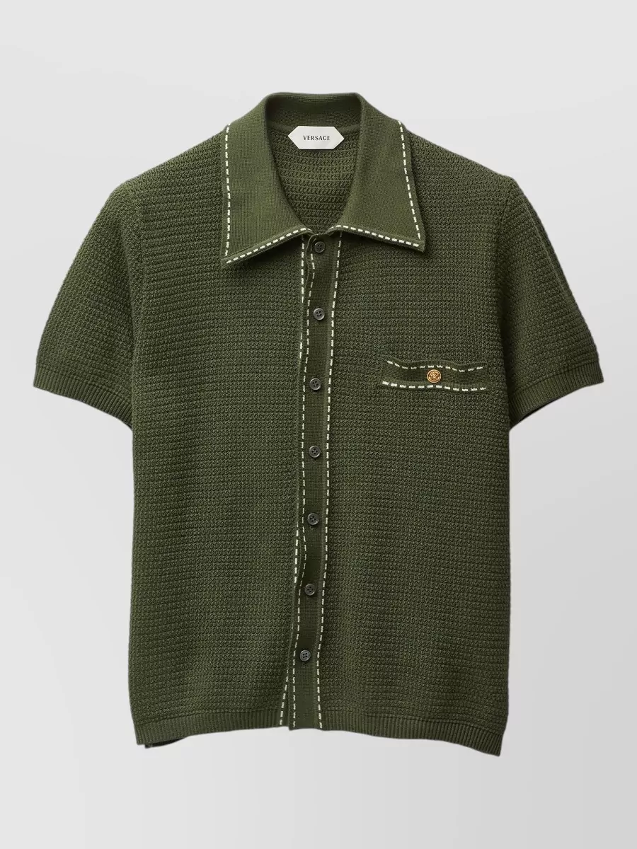 Versace Cotton knit shirt