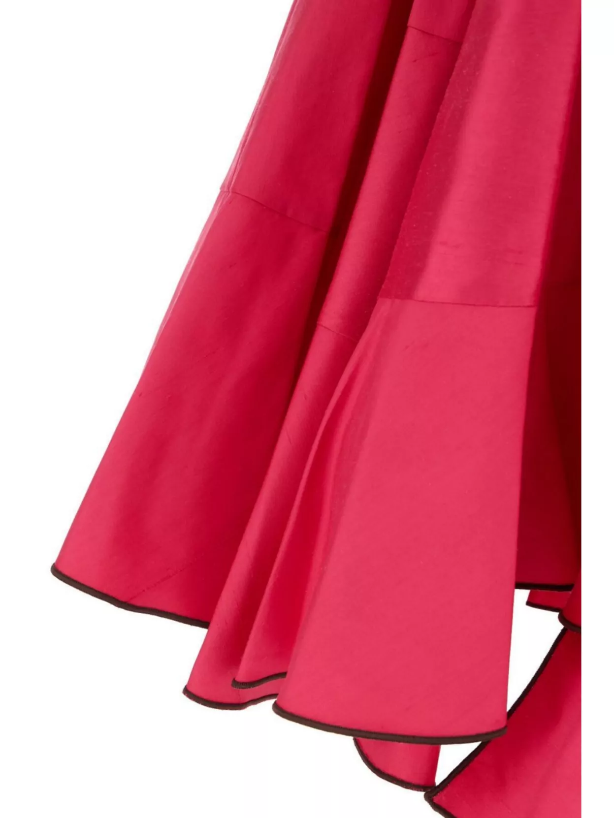 Tory Burch Flared High Waist Silk Skirt