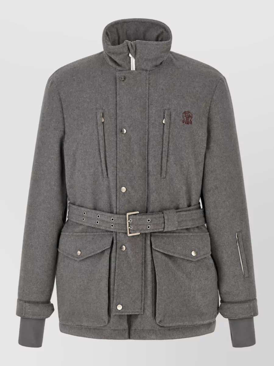 Brunello Cucinelli wool padded coat