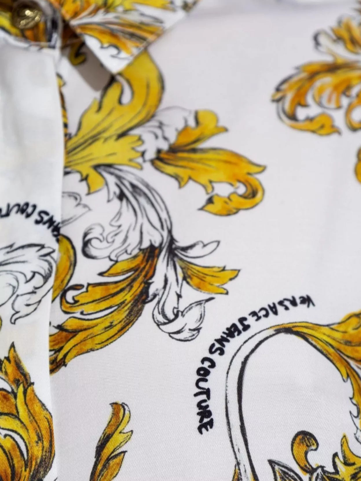 Versace Jeans Couture Barocco Patterned Twill Shirt