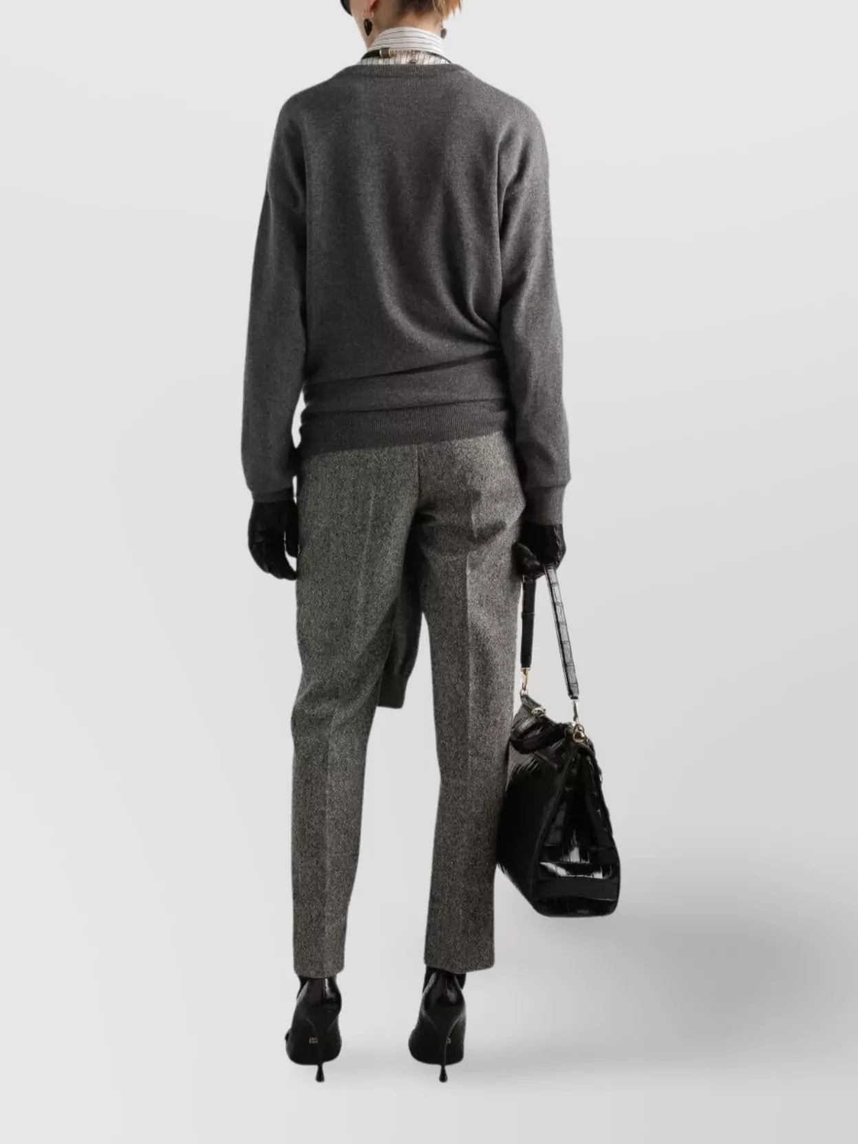Dolce&Gabbana Knotted Cashmere V-Neck Sweater