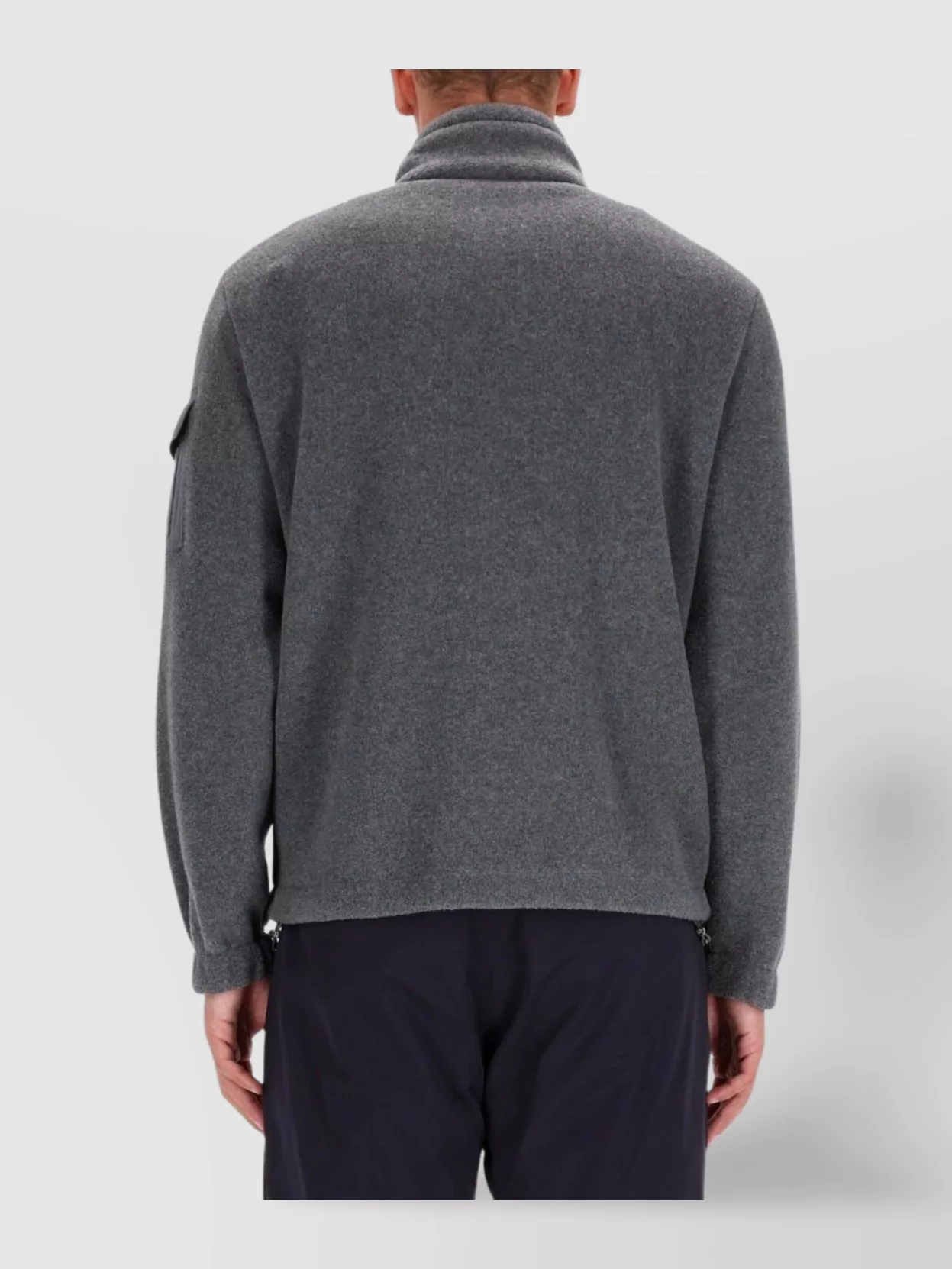 Moncler High Collar Cardigan Arm Pocket