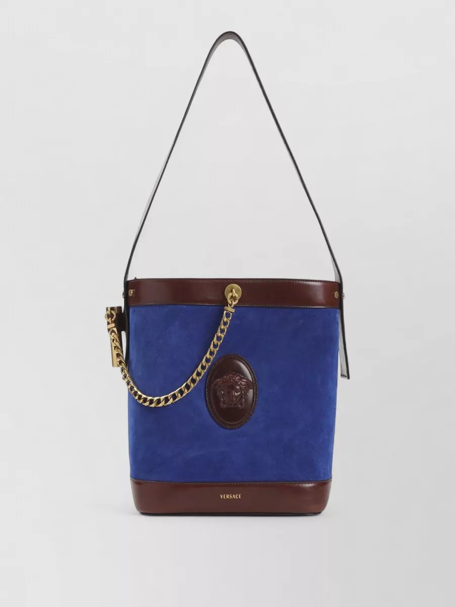 Versace Small Leather Bucket Bag