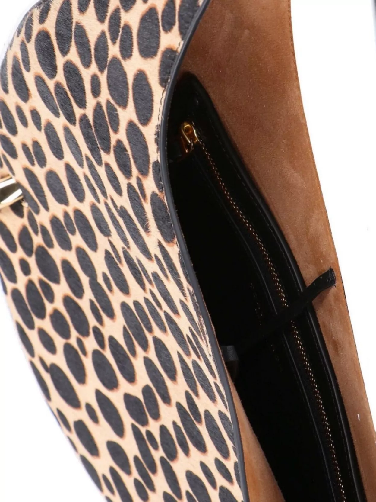Tory Burch Circular Animal Print Shoulder Bag With Handle