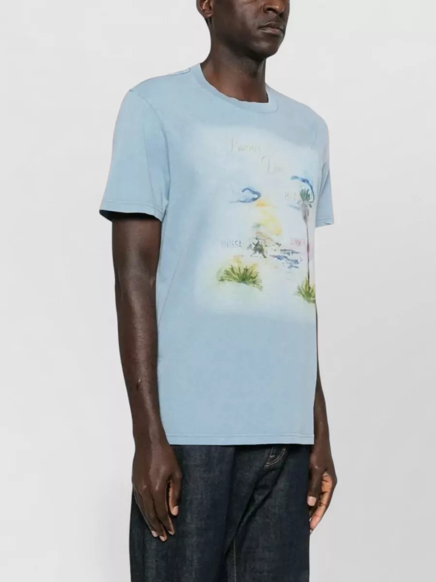 Isabel Marant Cotton Graphic-Print Short-Sleeve T-Shirt