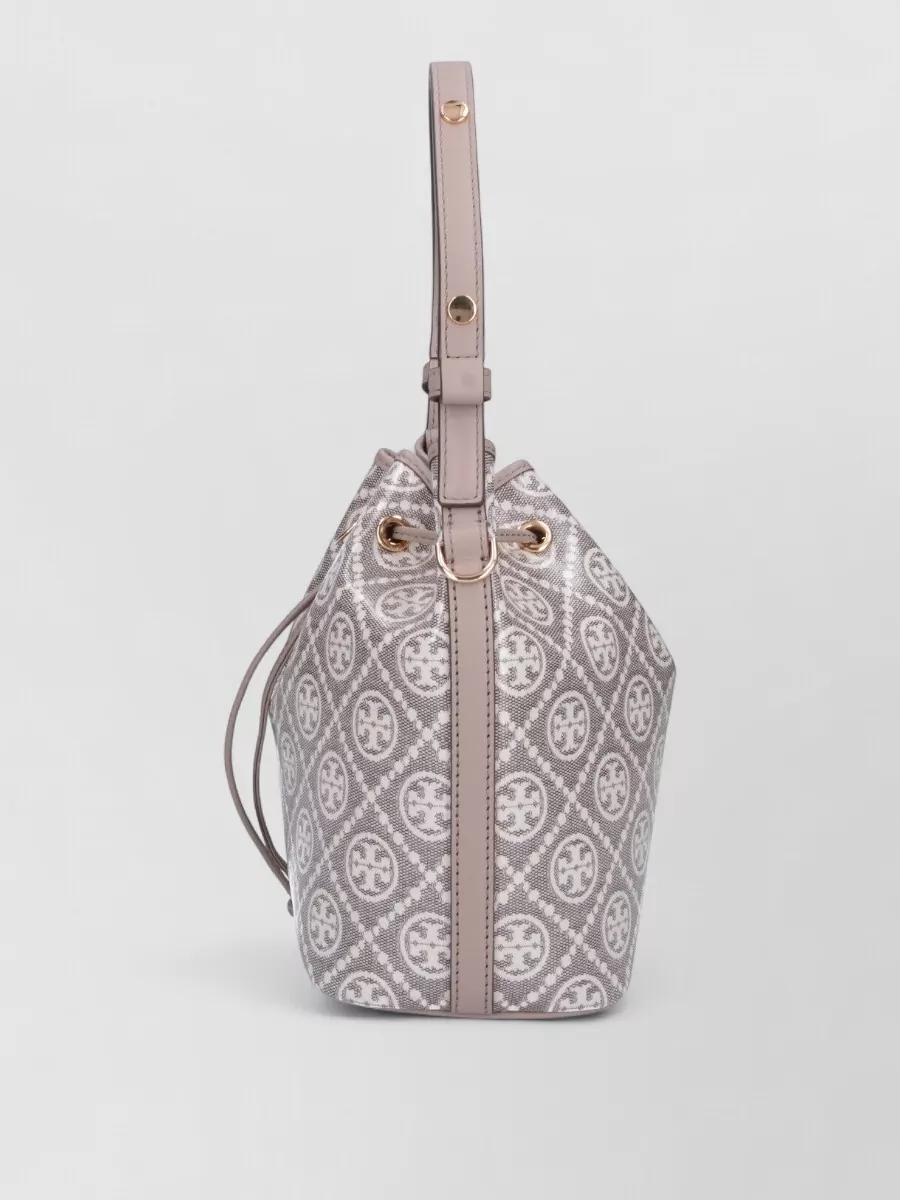 Tory Burch T Monogram Small Coated Canvas Bucket Bag