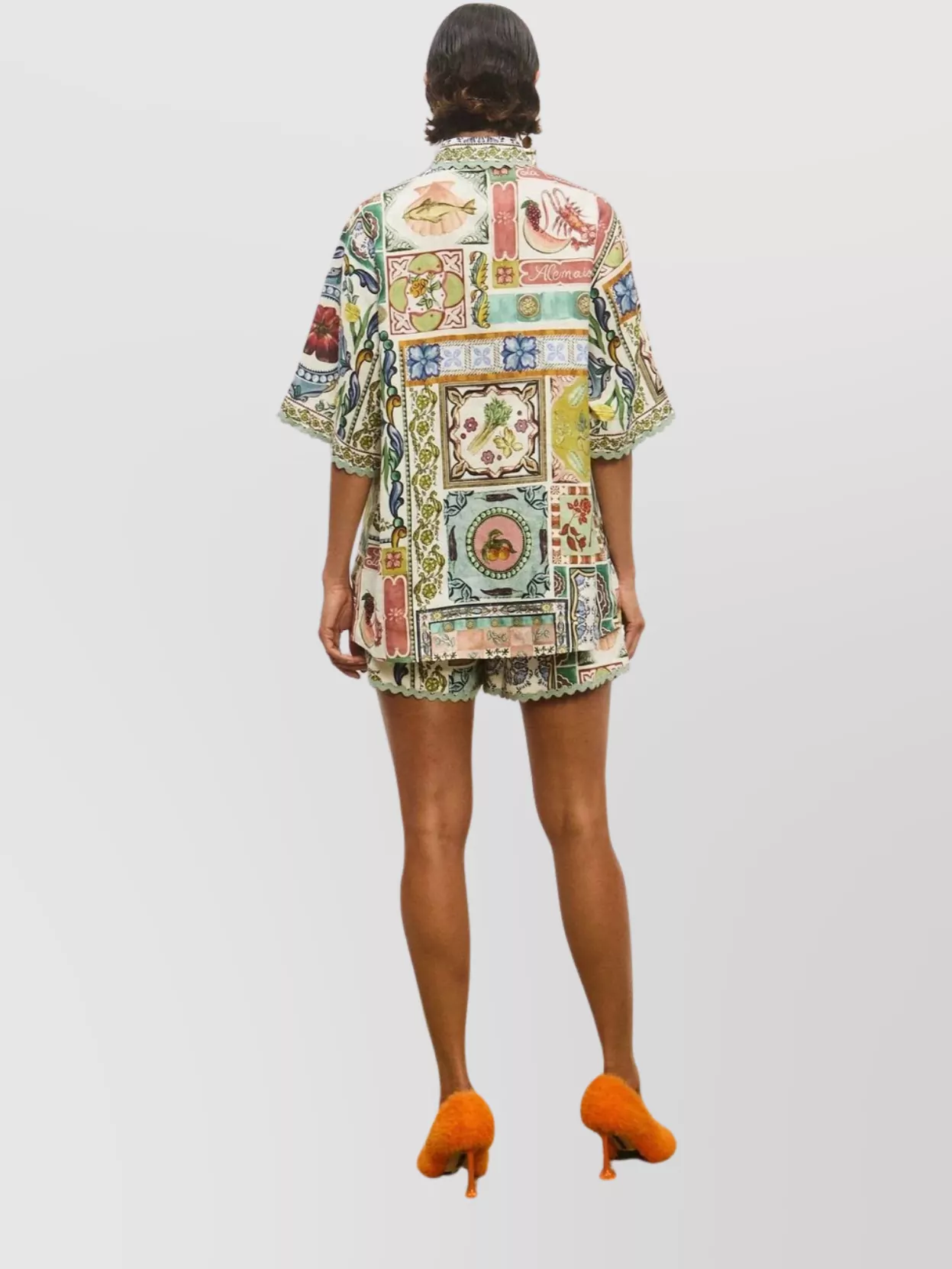 Alémais Patchwork Print Short Sleeve Shirt