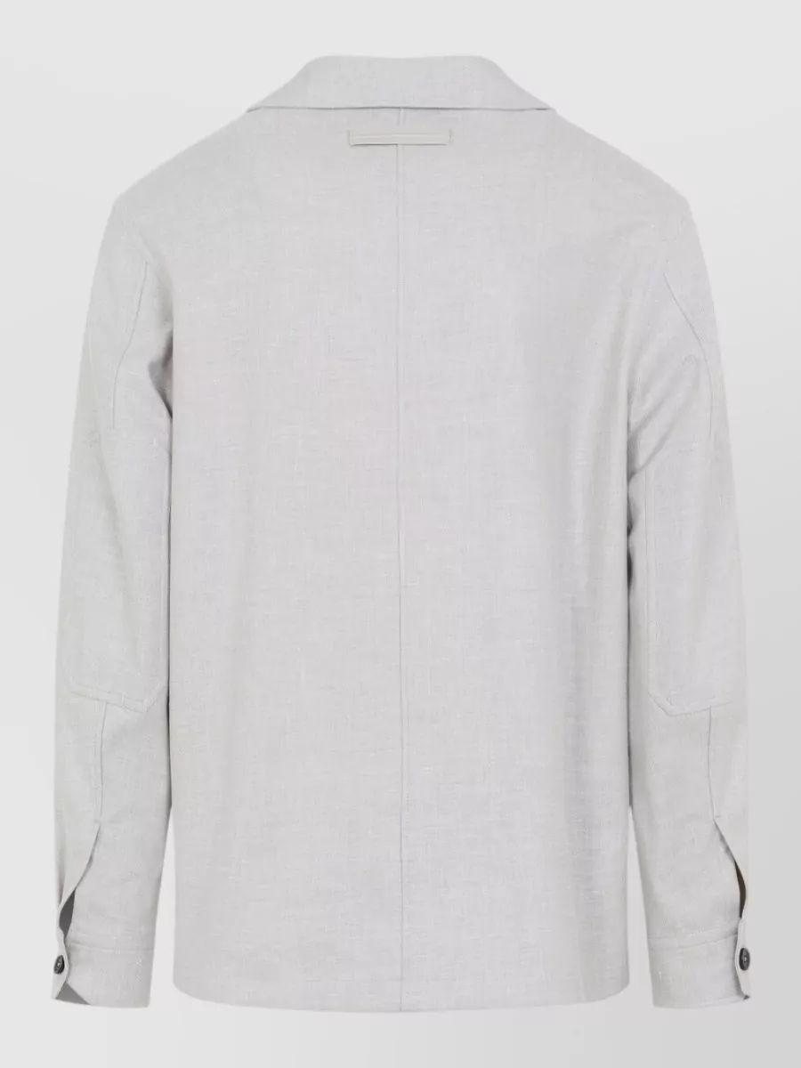Zegna Linen Shirt Jacket