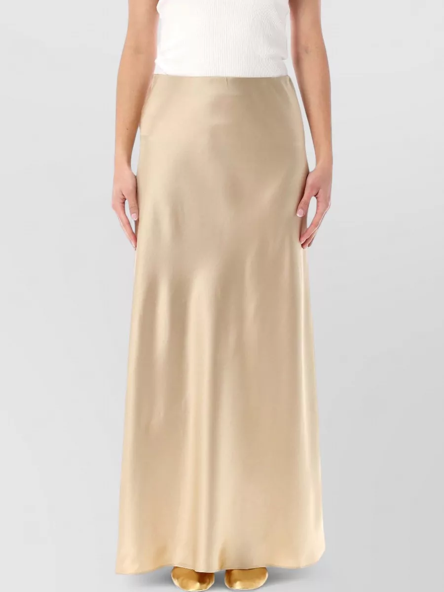 By Malene Birger satin high-rise maxi a-line skirt