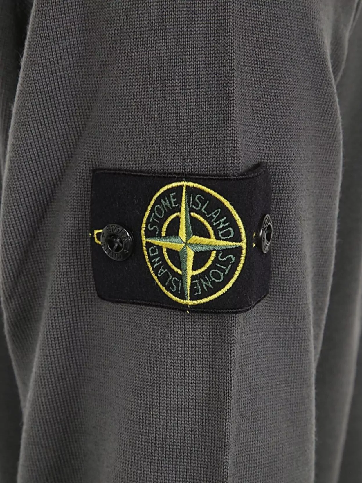 Stone Island Crew Neck Long Sleeve Ribbed Jumper